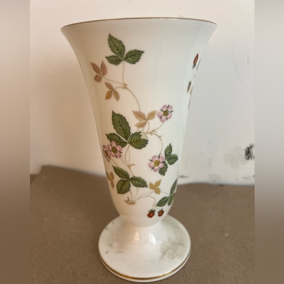 Wedgewood china vase strawberry design from england